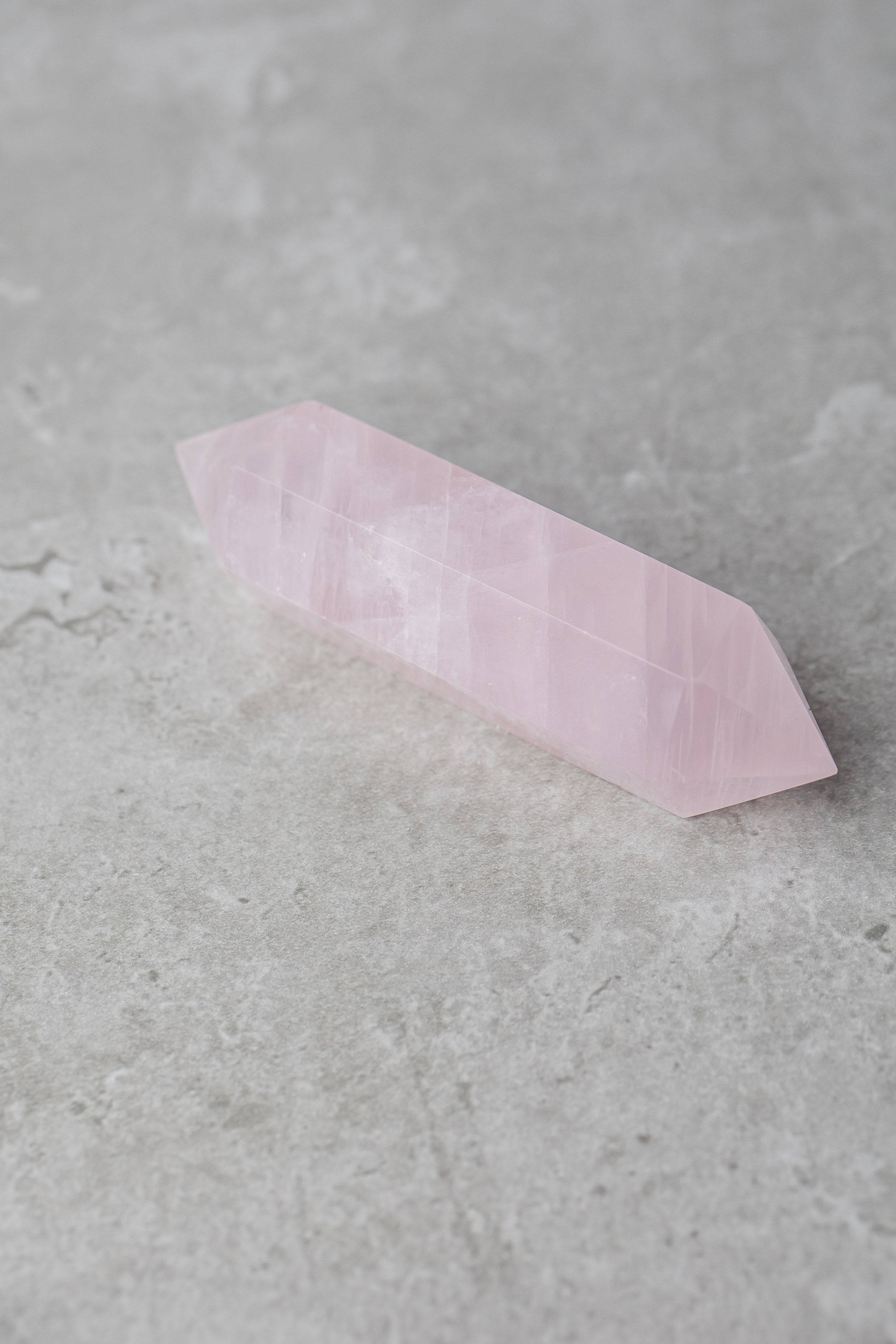 Double Terminated Rose Quartz Point - Love Enhancing Crystal for Balance &amp; Healing - Everyday Rocks