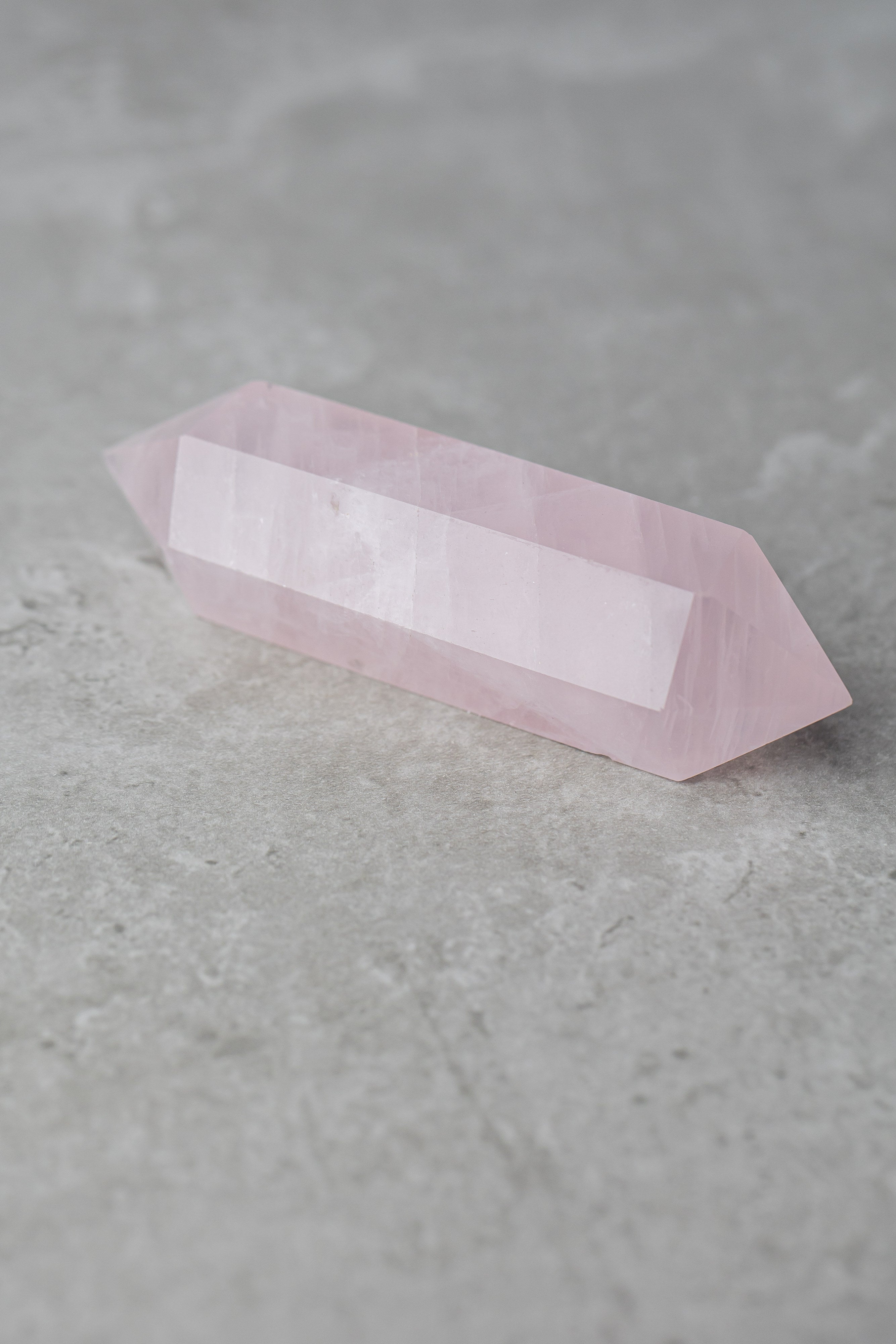Double Terminated Rose Quartz Point - Love Enhancing Crystal for Balance & Healing - Everyday Rocks