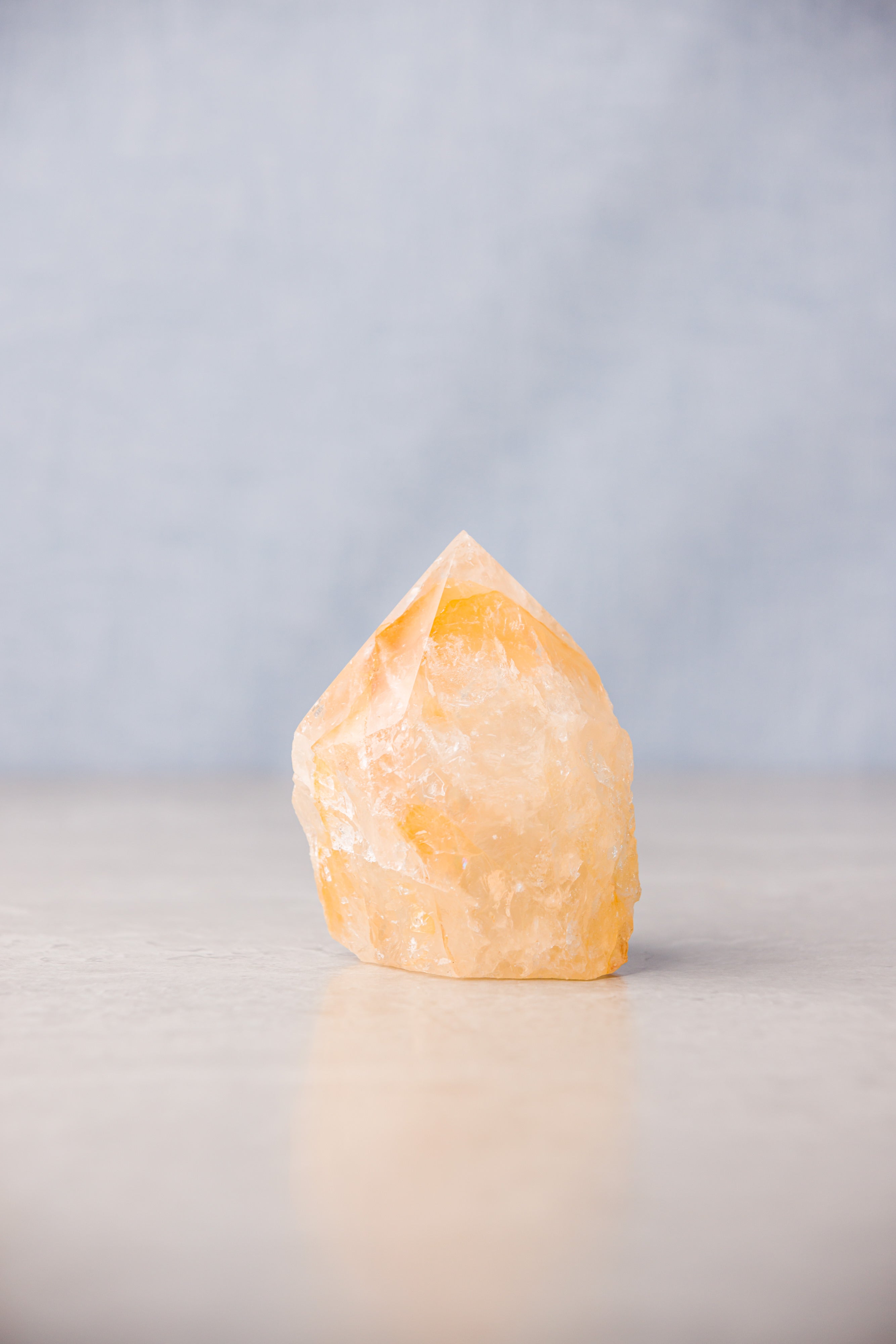 Golden Healer Cut End Point - Healing Crystal for Amplifying Energy, Spiritual Growth & Crown Chakra Balance - Everyday Rocks