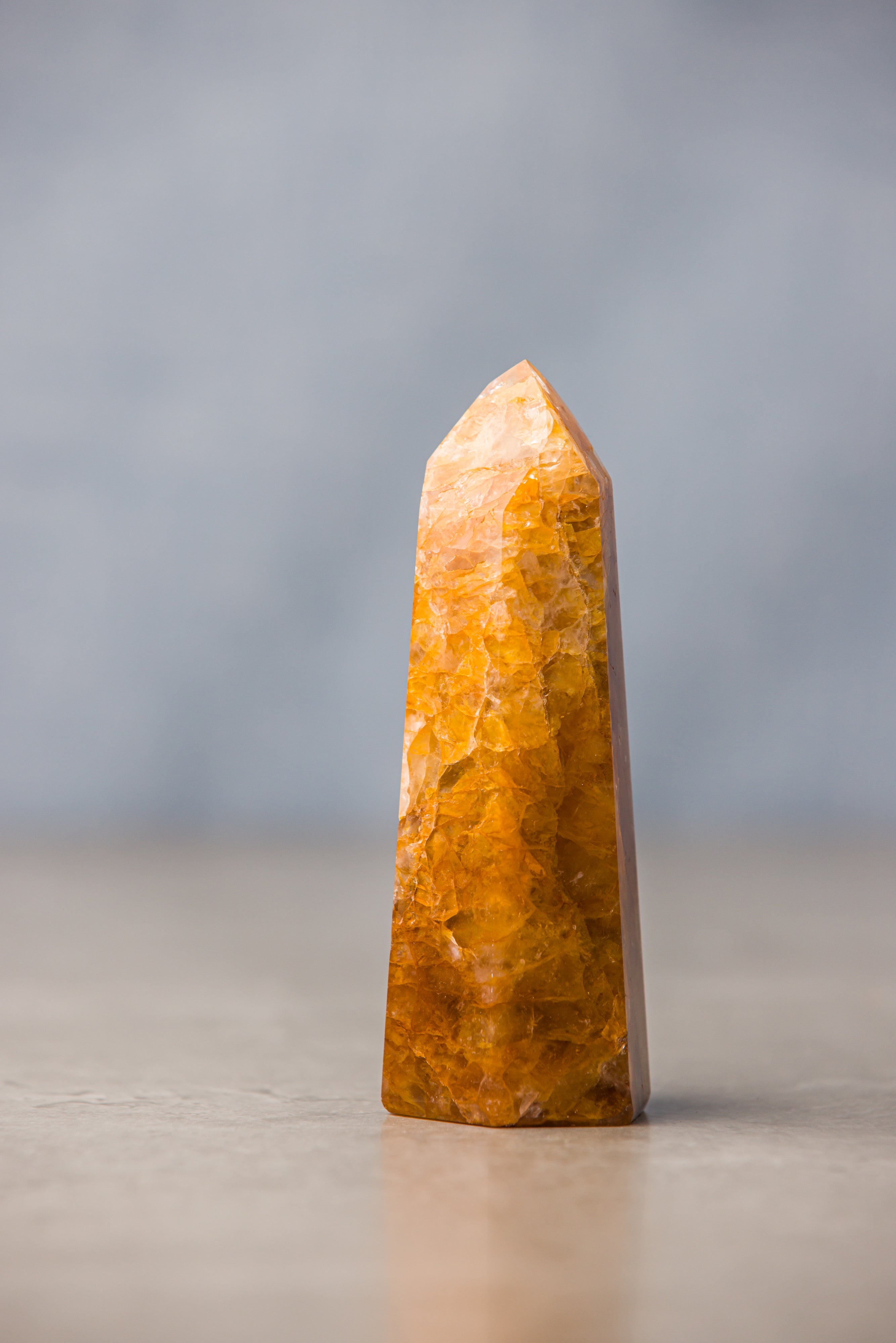 Golden Healer Point - Healing Stone for Universal Energy and Spiritual Growth - Everyday Rocks