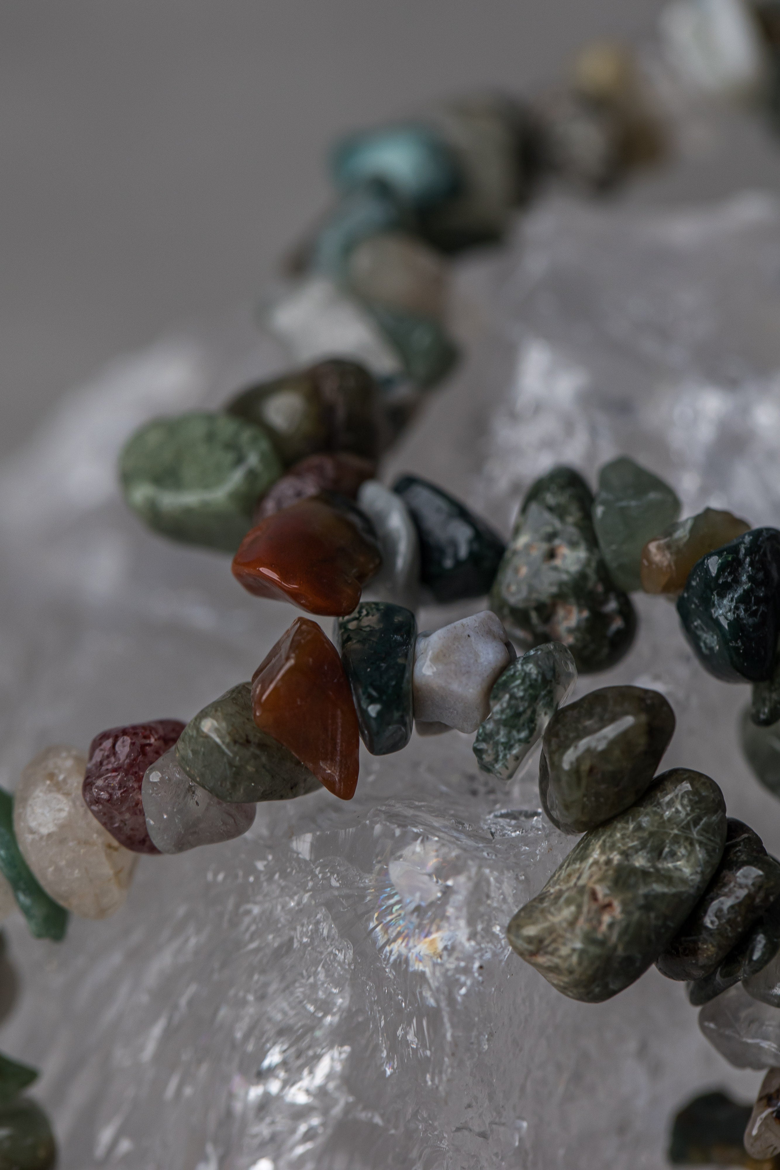 Green Jasper Chip Bracelet - Healing Crystal for Grounding, Protection & Heart Chakra Balance - Everyday Rocks