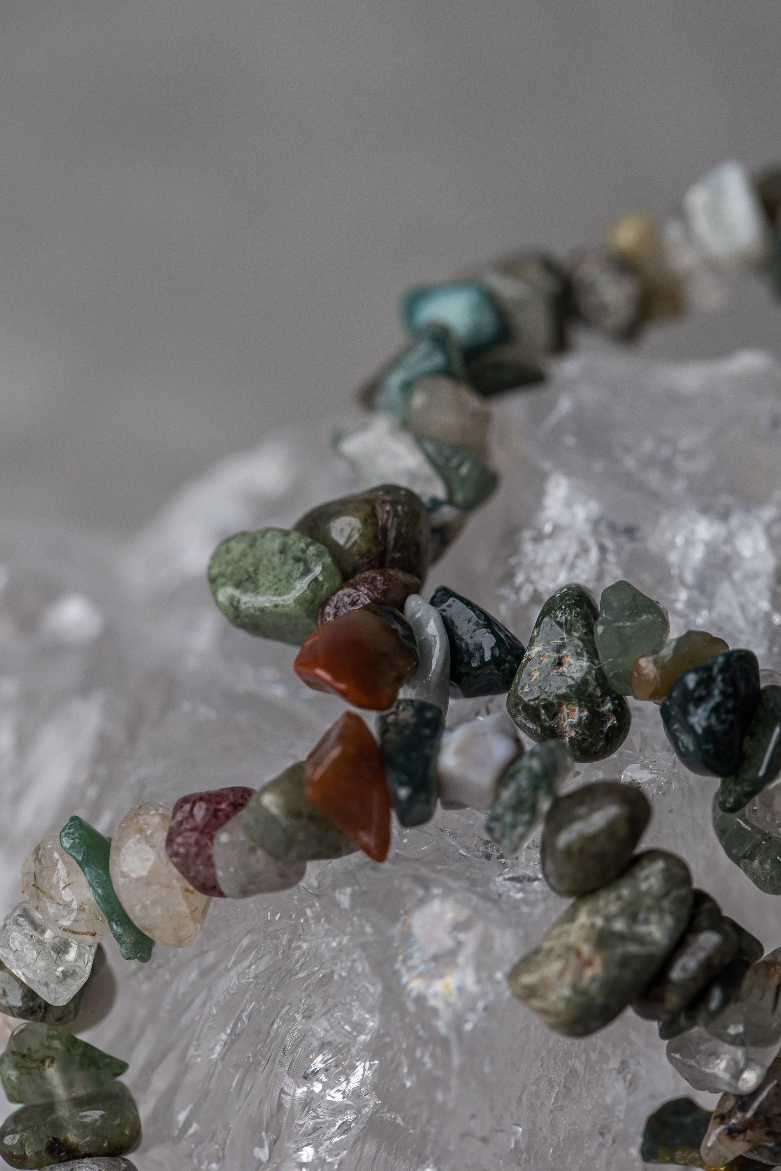 Green Jasper Chip Bracelet - Healing Crystal for Grounding, Protection &amp; Heart Chakra Balance - Everyday Rocks
