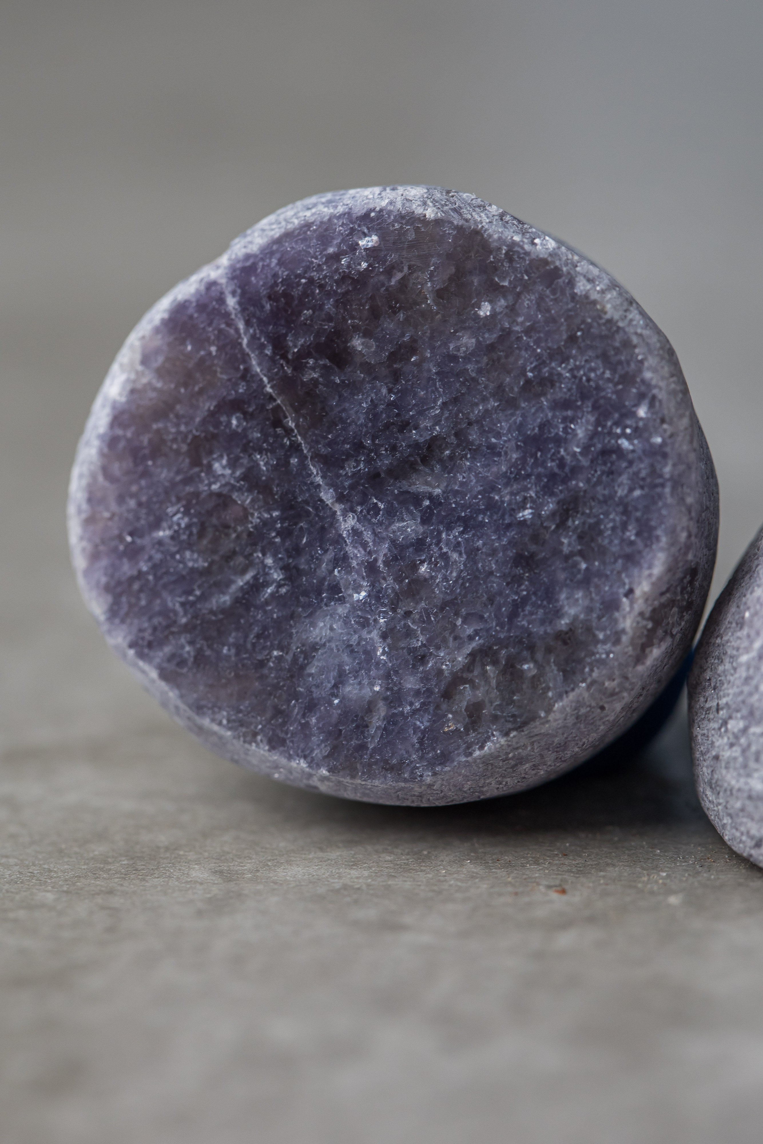 Lepidolite Dragon Egg - Soothing Crystal for Stress Relief, Transformation &amp; Crown Chakra Balance - Everyday Rocks