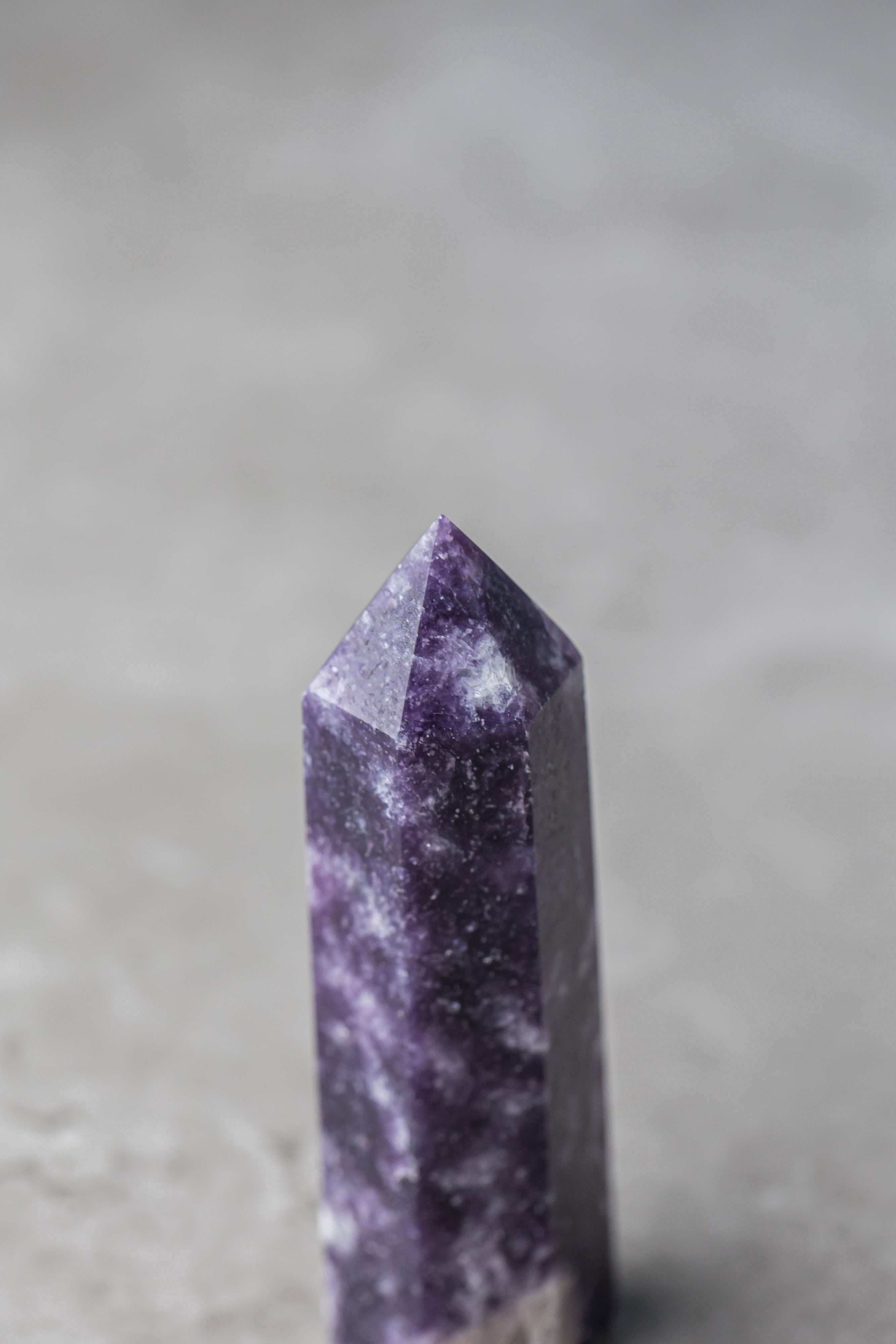 Lepidolite Point - Soothing Crystal for Stress Relief, Transformation & Crown Chakra Balance - Everyday Rocks