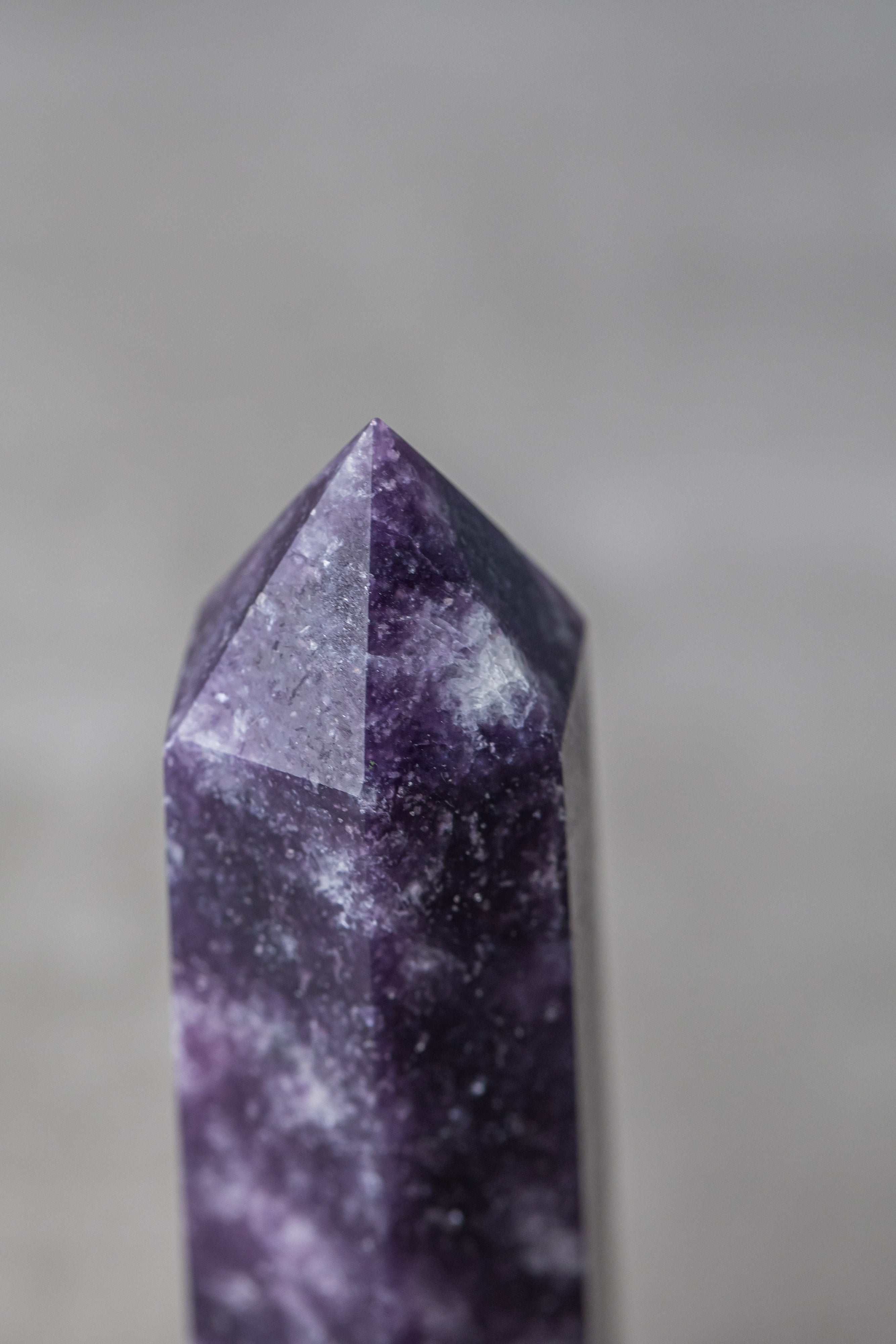 Lepidolite Point - Soothing Crystal for Stress Relief, Transformation &amp; Crown Chakra Balance - Everyday Rocks