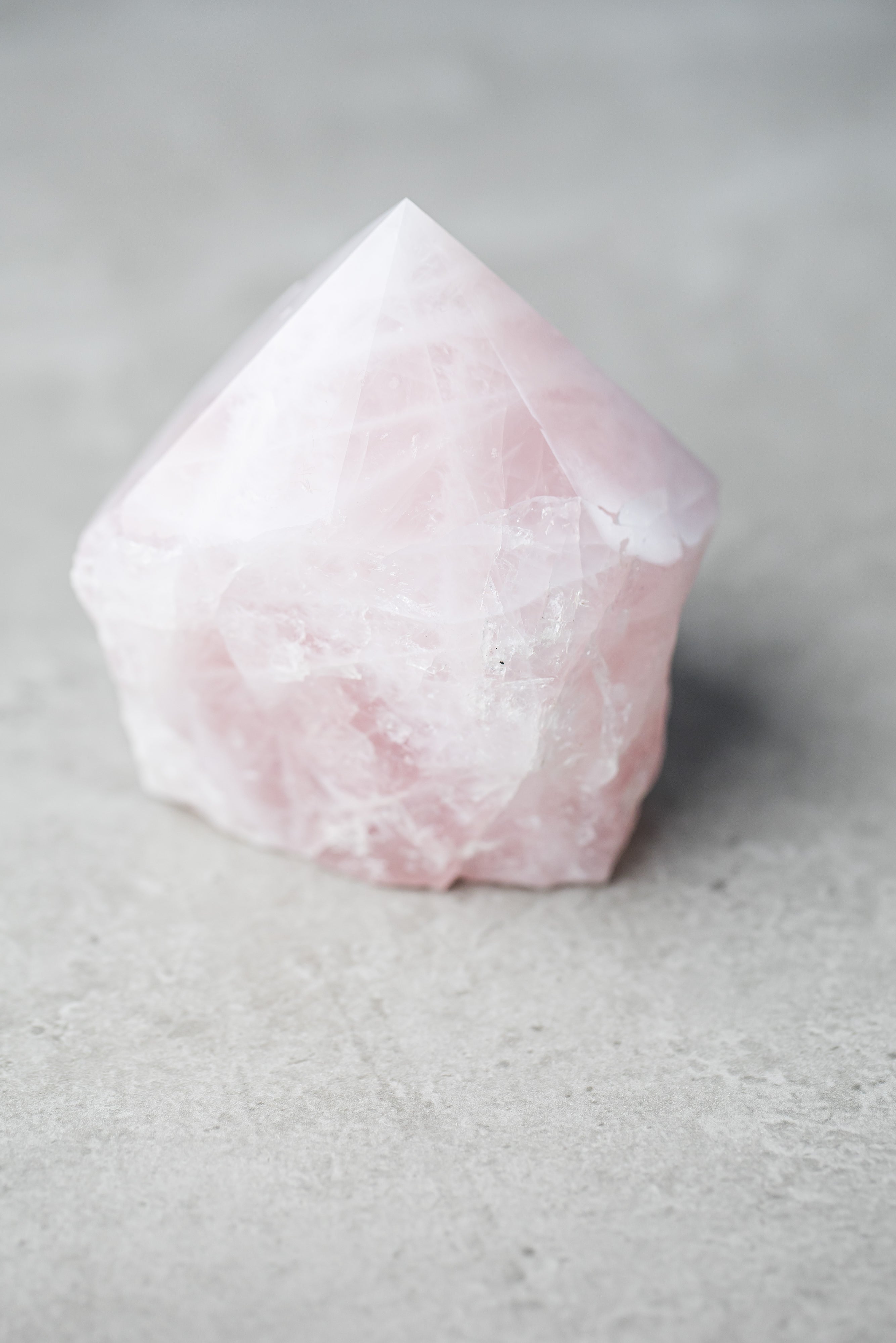 Rose Quartz Cut Base Point - Love-Attracting Crystal for Emotional Healing & Heart Chakra Balance - Everyday Rocks