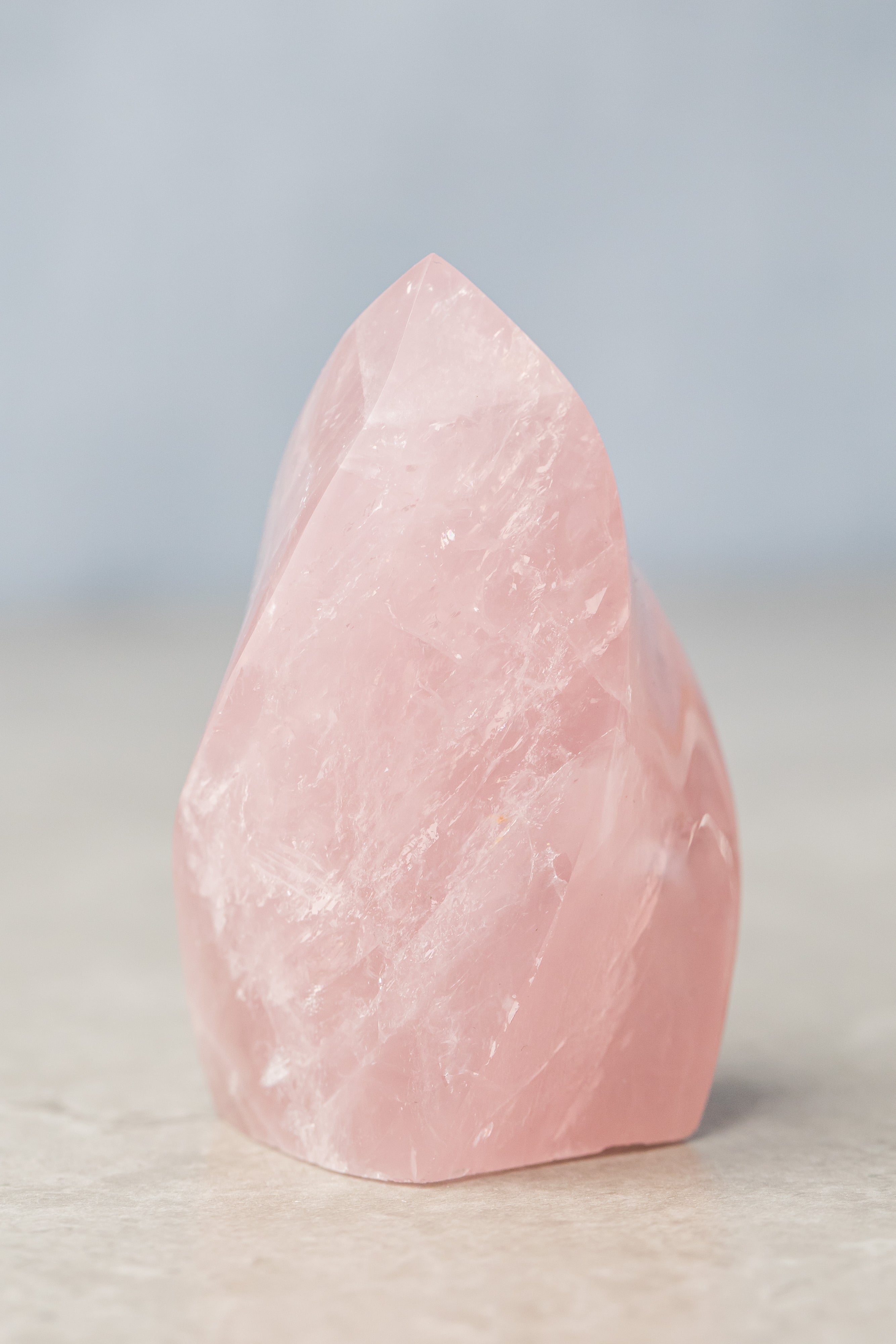 Rose Quartz Flame - Healing Crystal for Love, Compassion &amp; Heart Chakra Balance - Everyday Rocks
