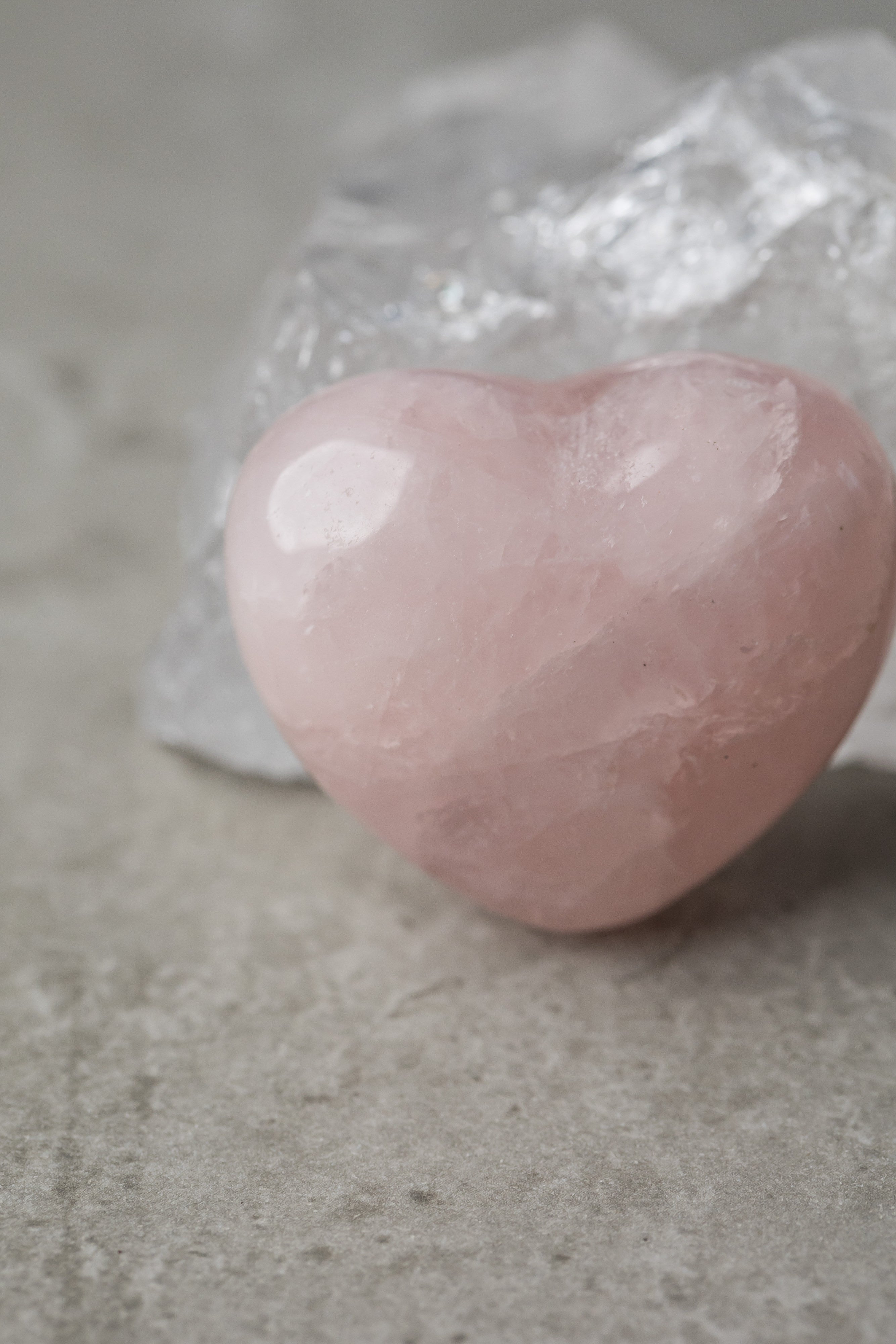 Rose Quartz Puff Heart - Healing Crystal for Love, Compassion &amp; Heart Chakra Balance - Everyday Rocks