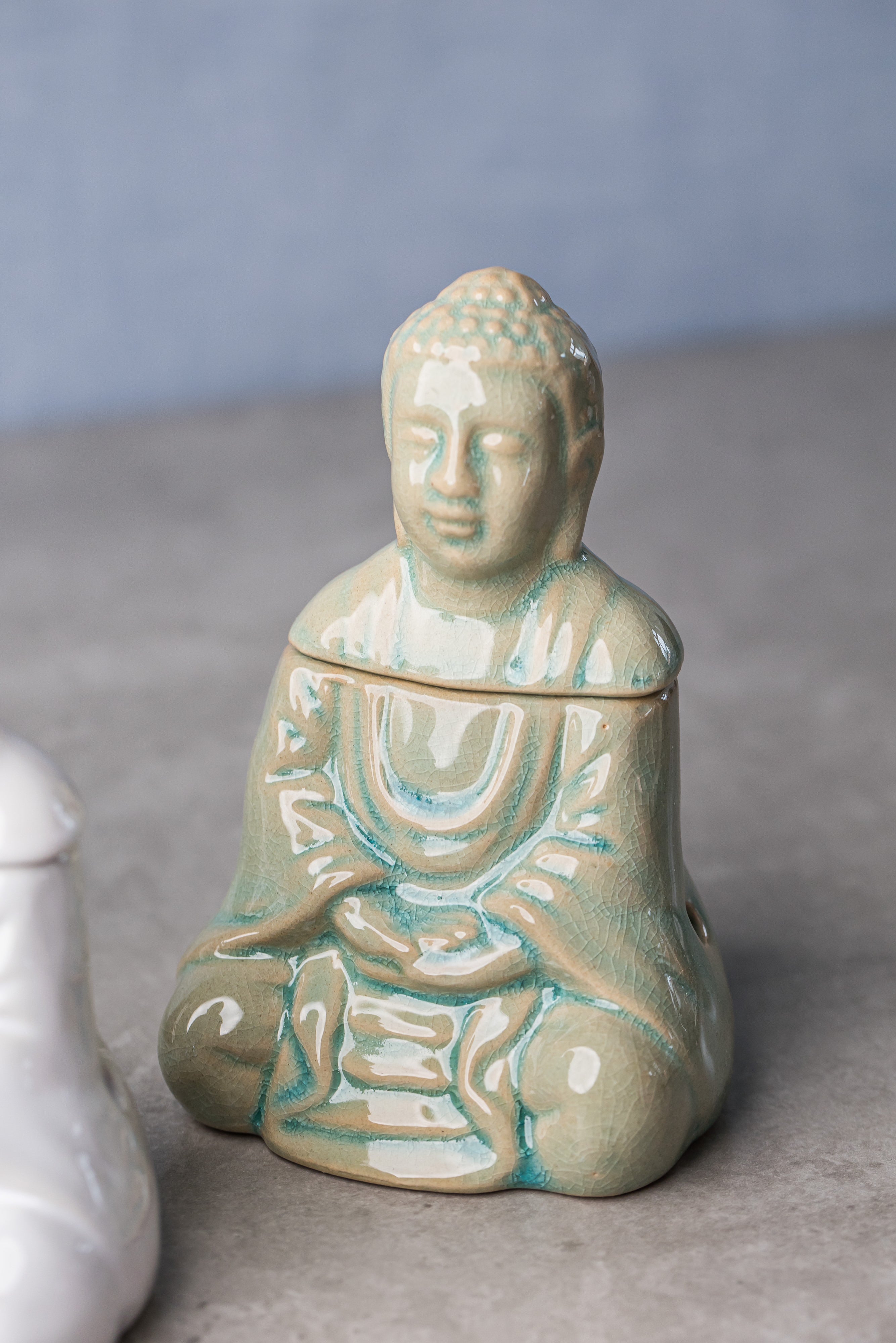 Sitting Buddha Aromatherapy Oil Burner - Mindfulness Enhancer for Relaxation, Meditation &amp; Holistic Healing - Everyday Rocks