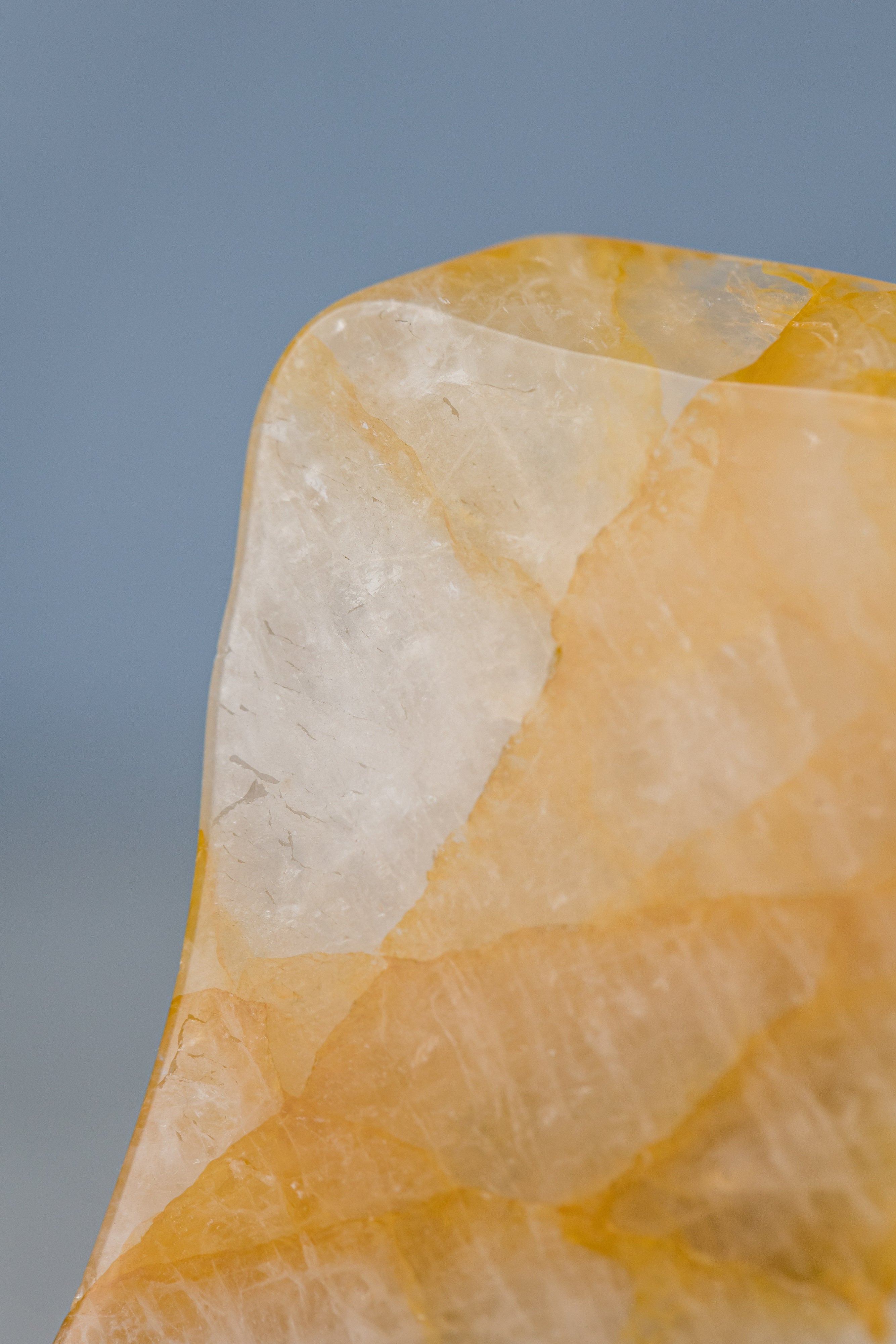 Small Golden Healer Slab - Healing Crystal for Energy Amplification &amp; Solar Plexus Chakra Activation - Everyday Rocks
