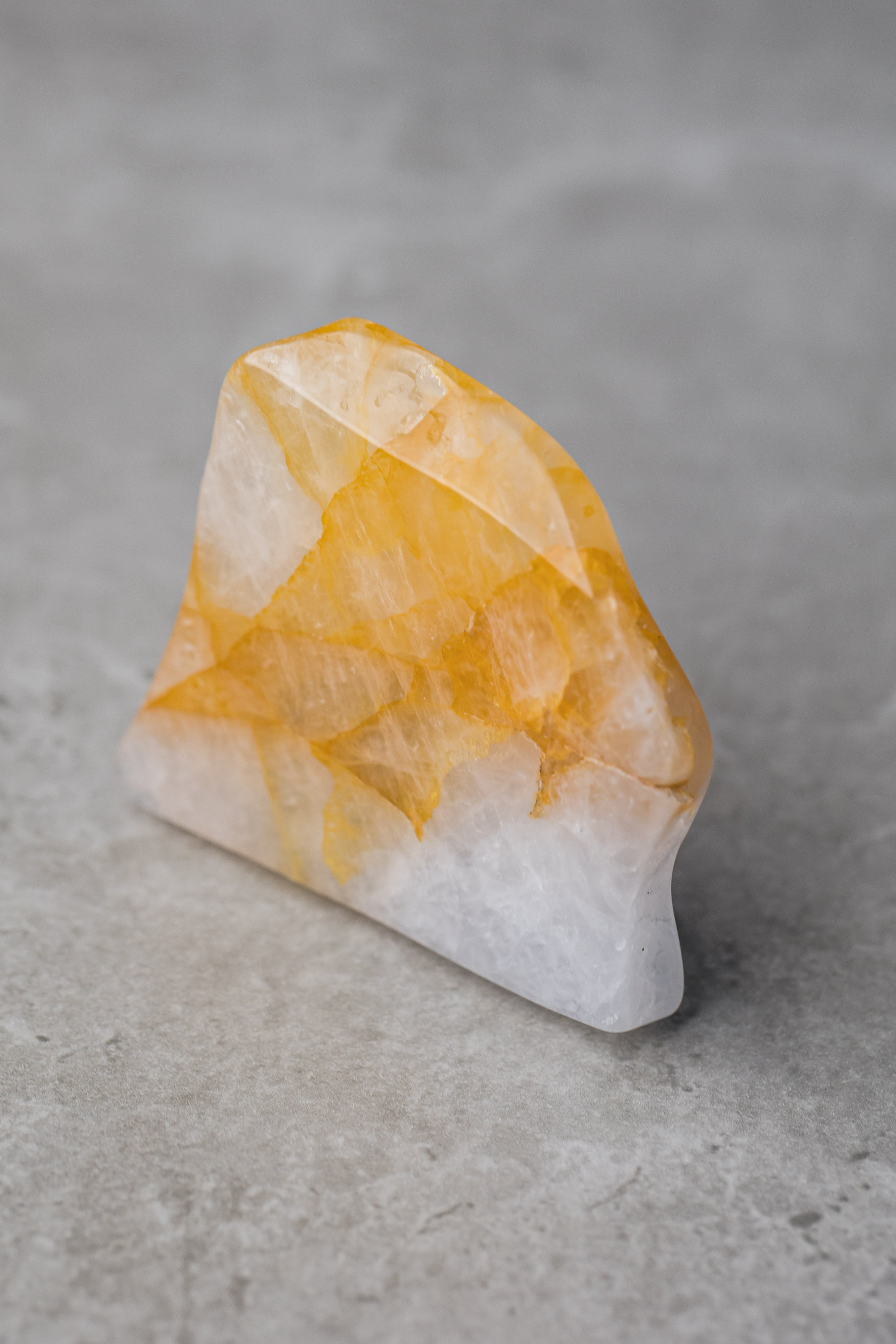 Small Golden Healer Slab - Healing Crystal for Energy Amplification &amp; Solar Plexus Chakra Activation - Everyday Rocks