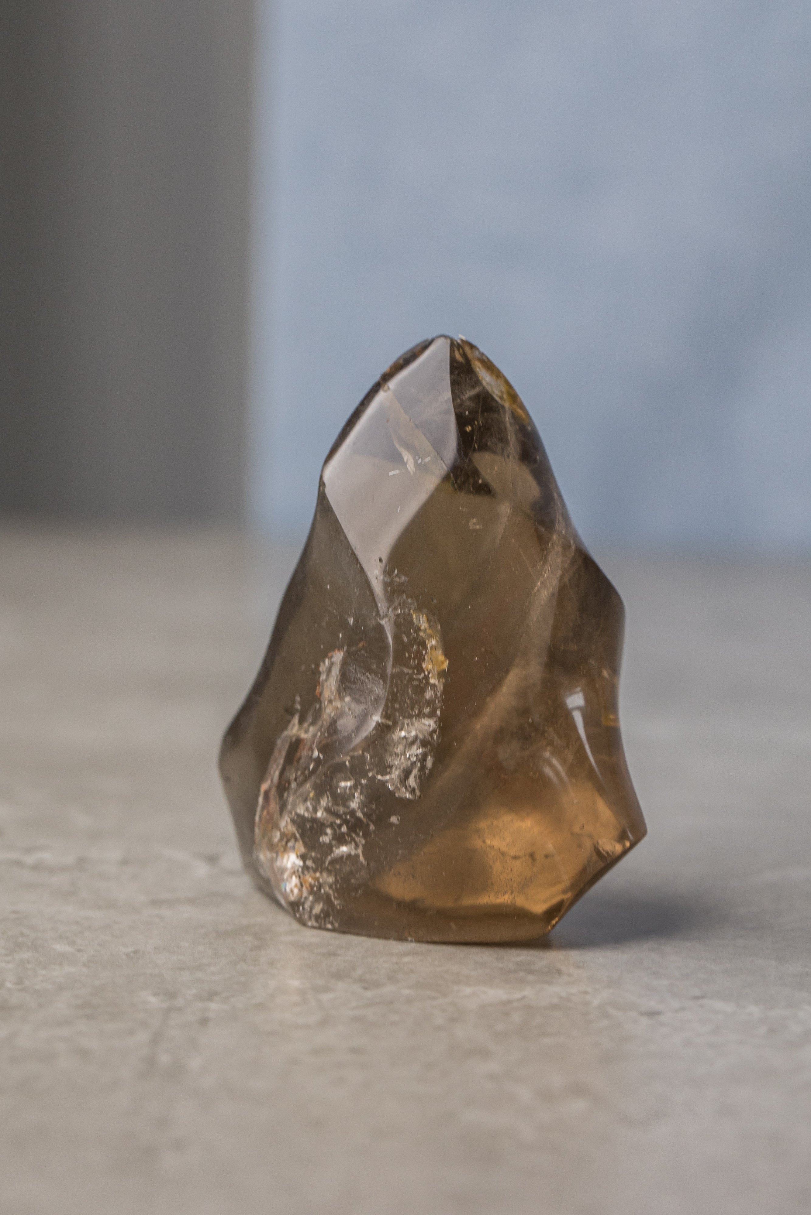 Smoky Quartz Flame Crystal - Natural Healing Stone for Grounding & Protection - Everyday Rocks