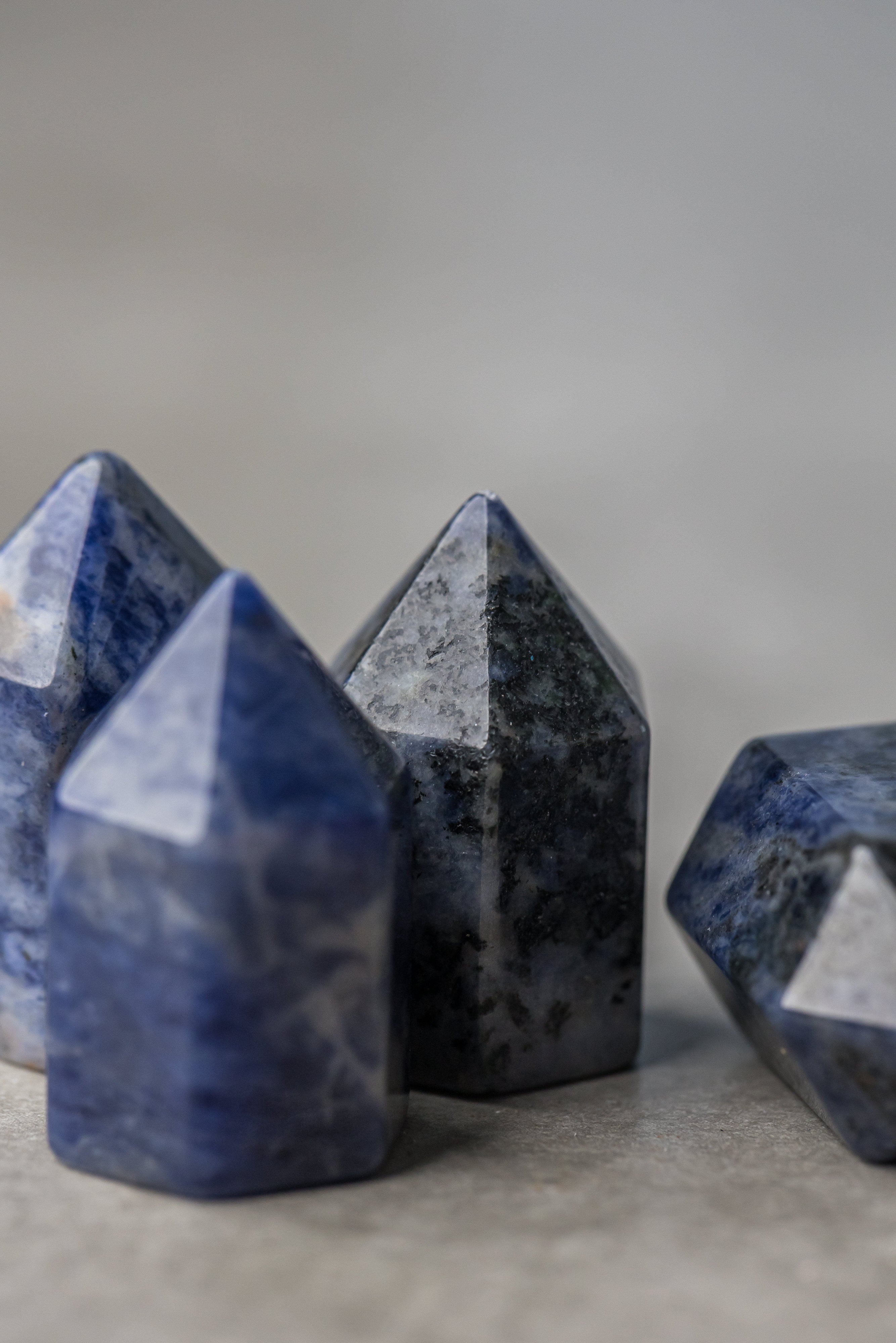 Sodalite Mini Points - Insightful Crystal for Intuition, Communication & Throat Chakra Balance - Everyday Rocks
