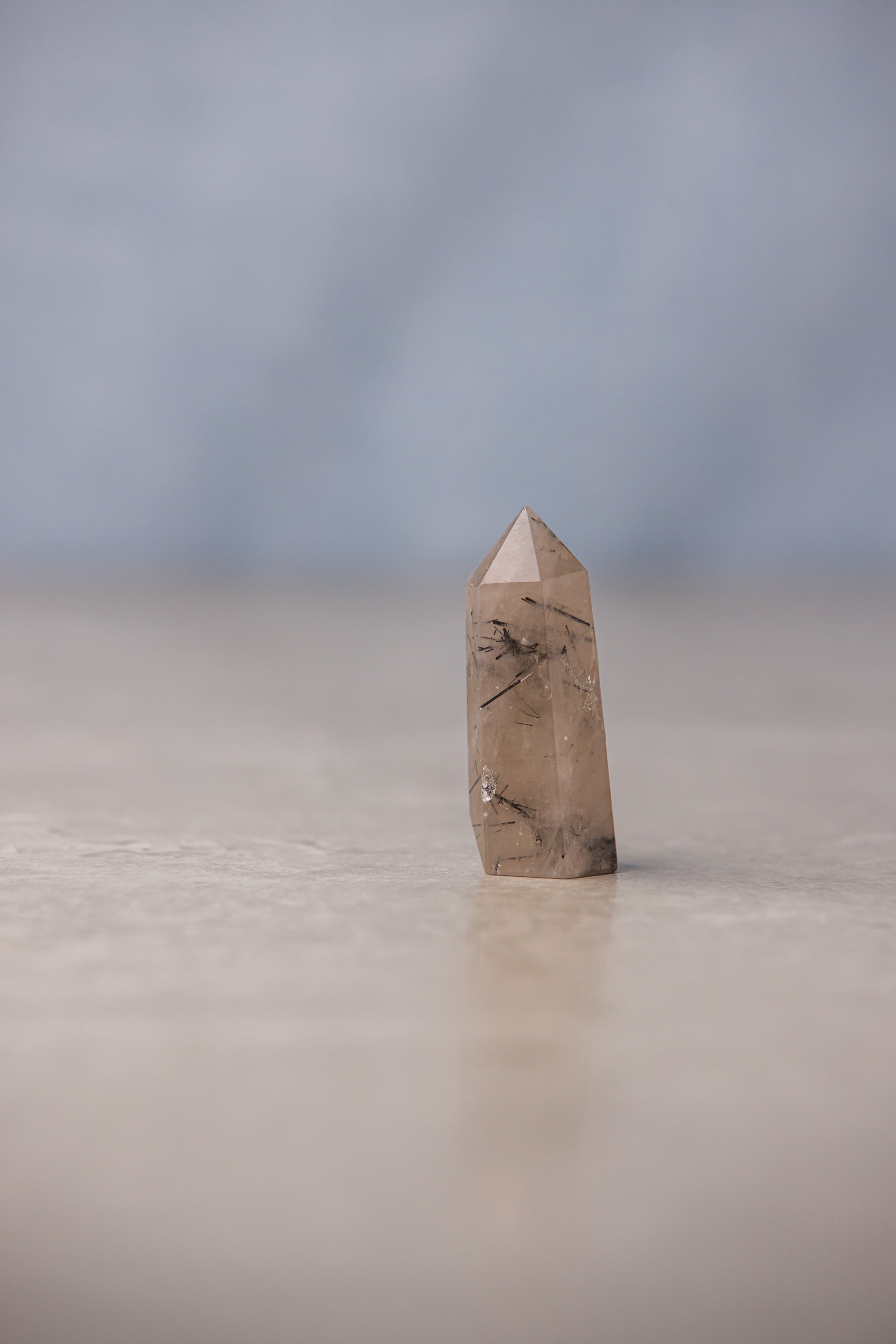 Tourmaline in Quartz Point - Powerful Crystal for Grounding and Energy Amplification - Everyday Rocks